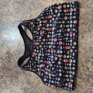 Victoria's Secret sports bra black with jewels size large